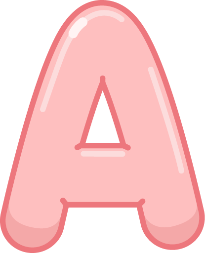 Illustrated capital A