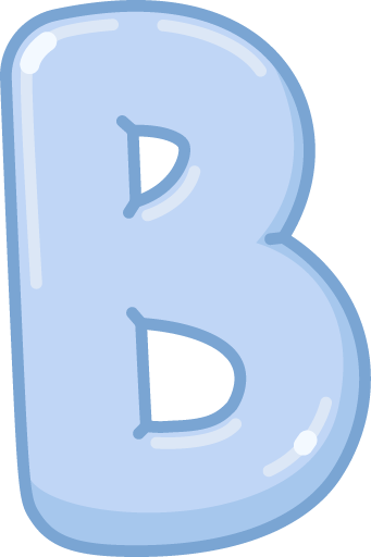 Illustrated capital B