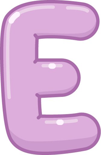 Illustrated capital E
