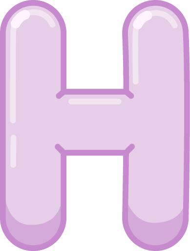 Illustrated capital H