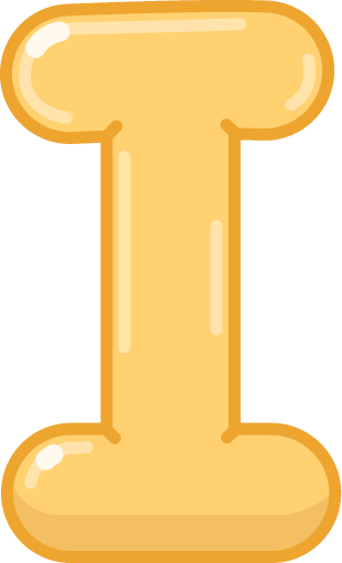 Illustrated capital I