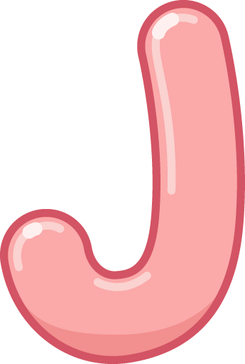 Illustrated capital J