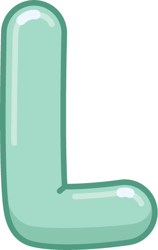 Illustrated capital L