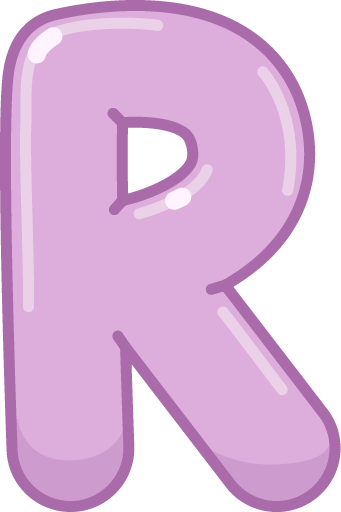Illustrated capital R