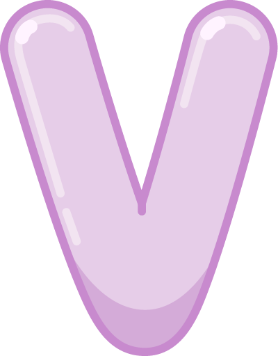 Illustrated capital V