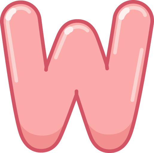 Illustrated capital W